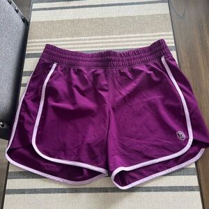 Women's Athletic Shorts - Purple with Light Trim